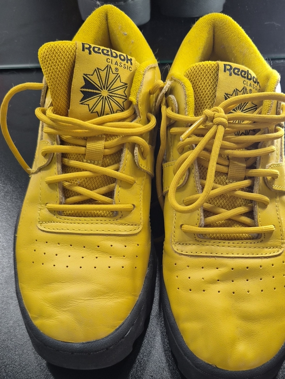 Reebok Yellow Classic Sneakers
